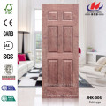 JHK-006 Six Panel Hochwertige Beliebte Australien Design Bau Natürliche Bubinga Tür Blatt